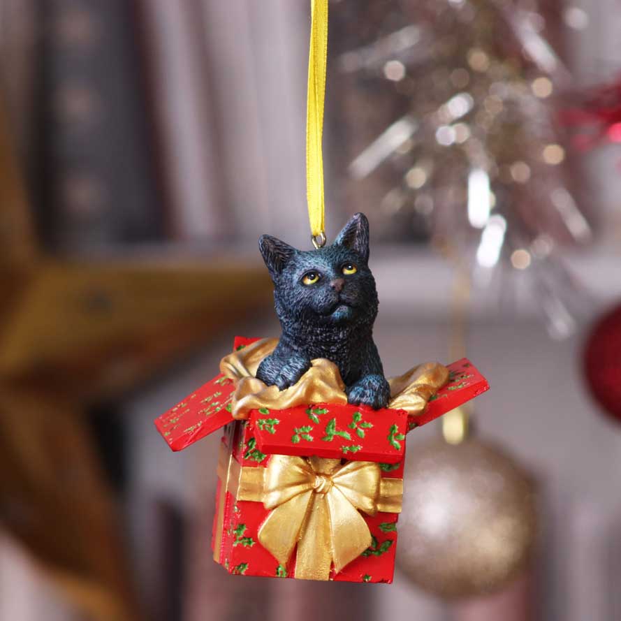 Present Cat Hanging Ornament (LP)