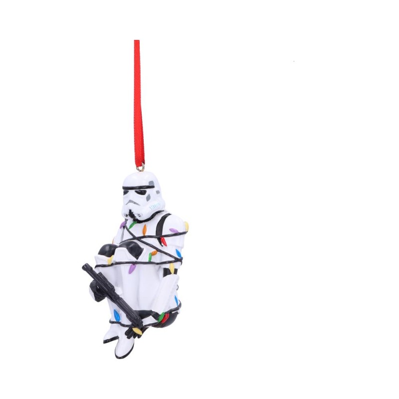 Stormtrooper In Fairy Lights Hanging Ornament