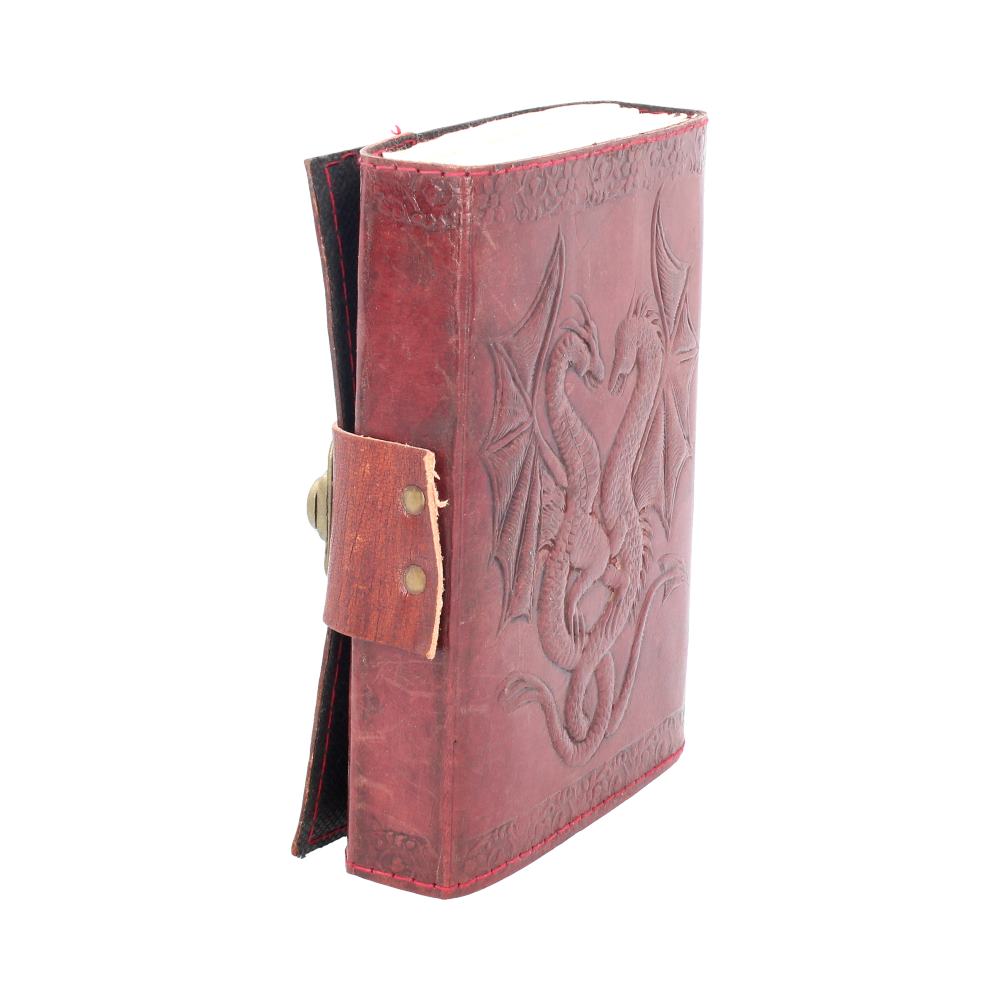 Double Dragon Leather Embossed Journal & Lock