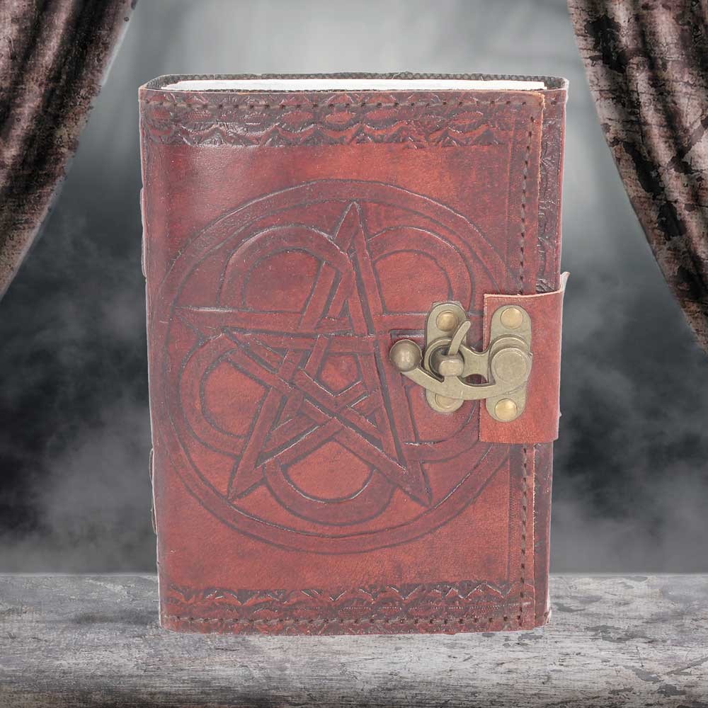 Pentagram Leather Embossed Journal & Lock