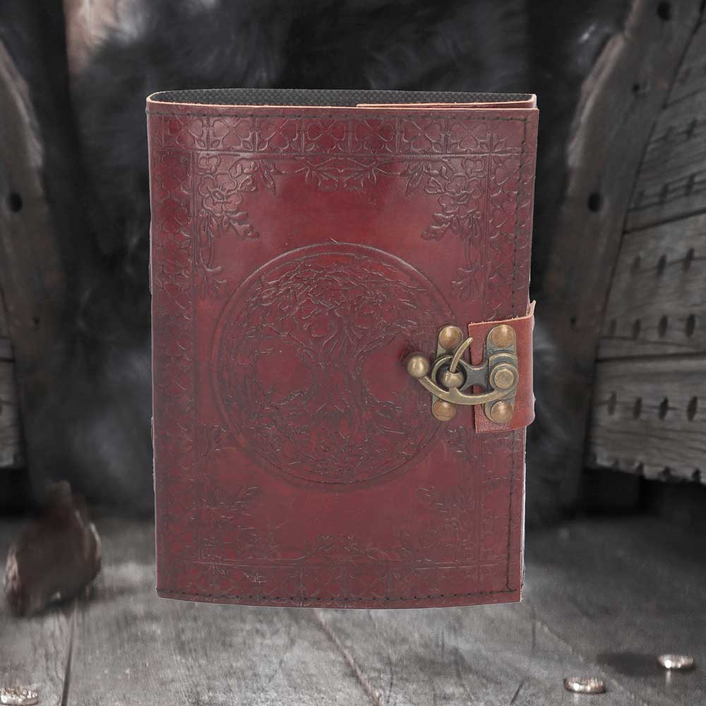 Tree Of Life Leather Journal w/lock