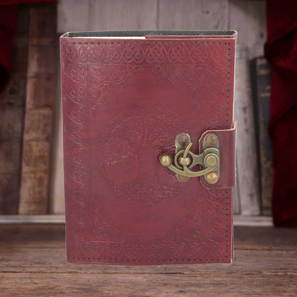 Tree Of Life Leather Journal w/lock