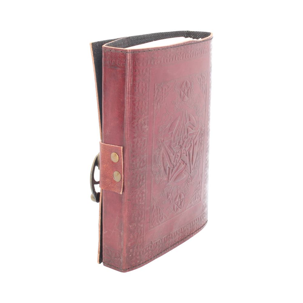 Pentagram Leather Journal w/lock