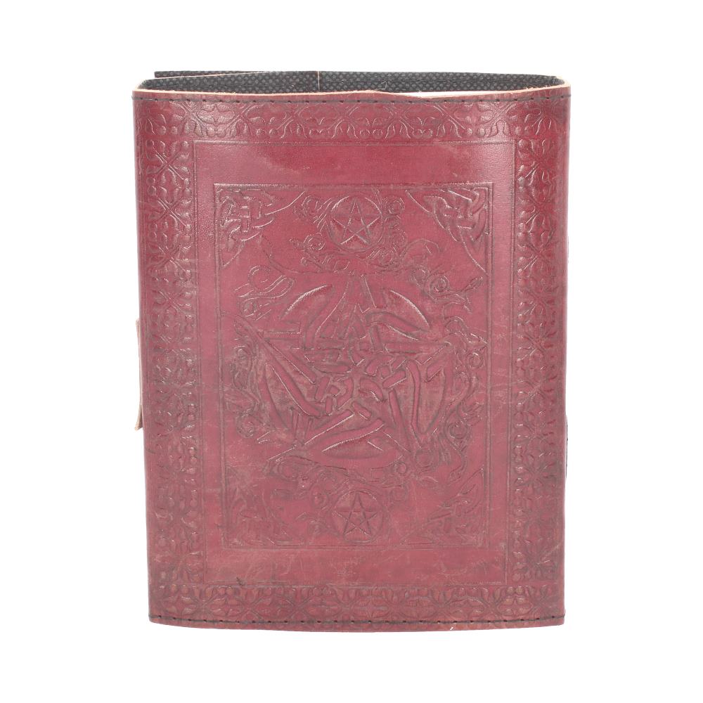 Pentagram Leather Journal w/lock