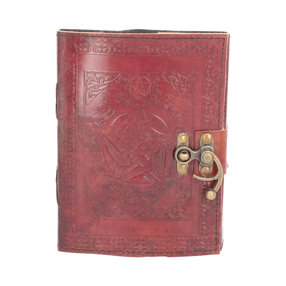 Pentagram Leather Journal w/lock