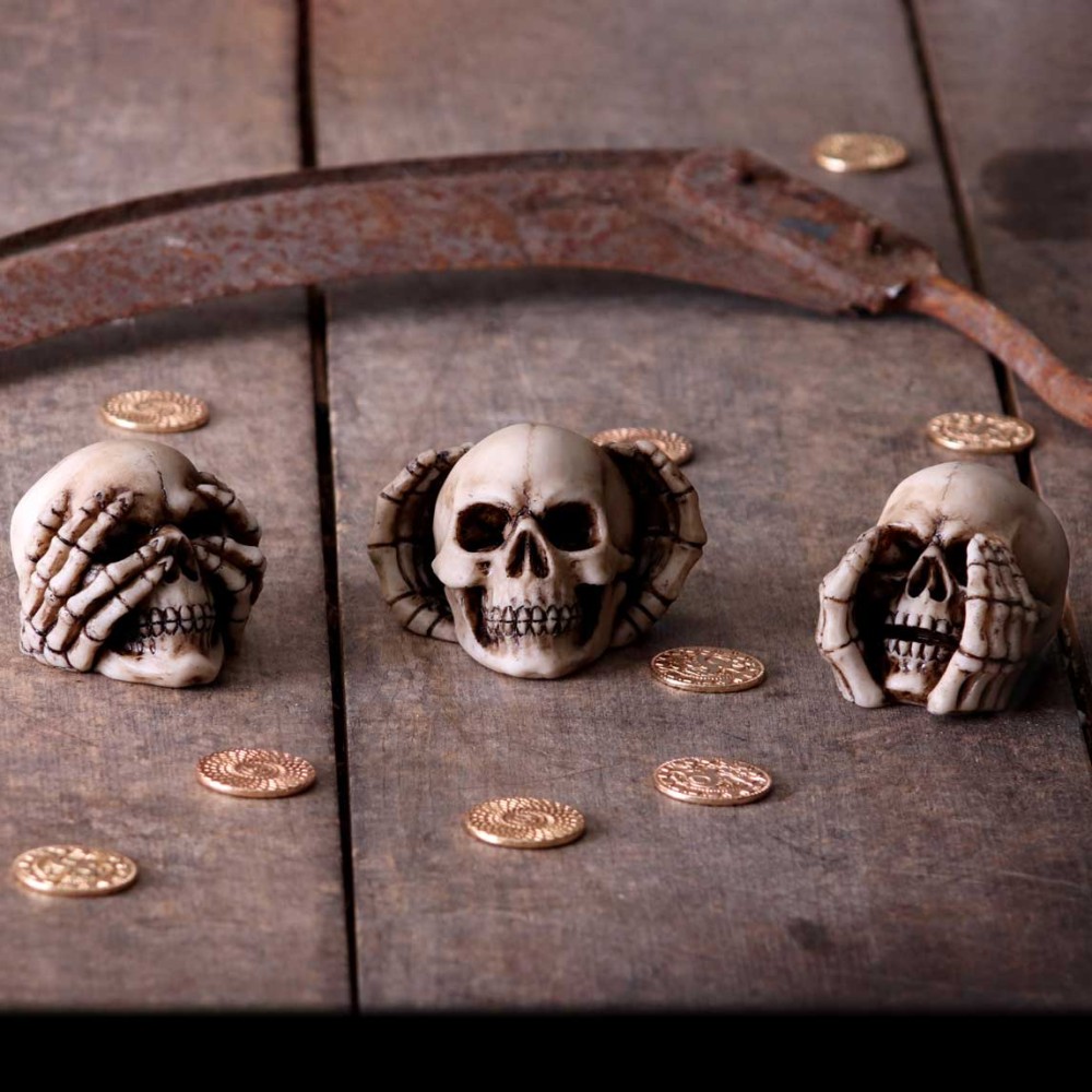 Three Wise Skulls