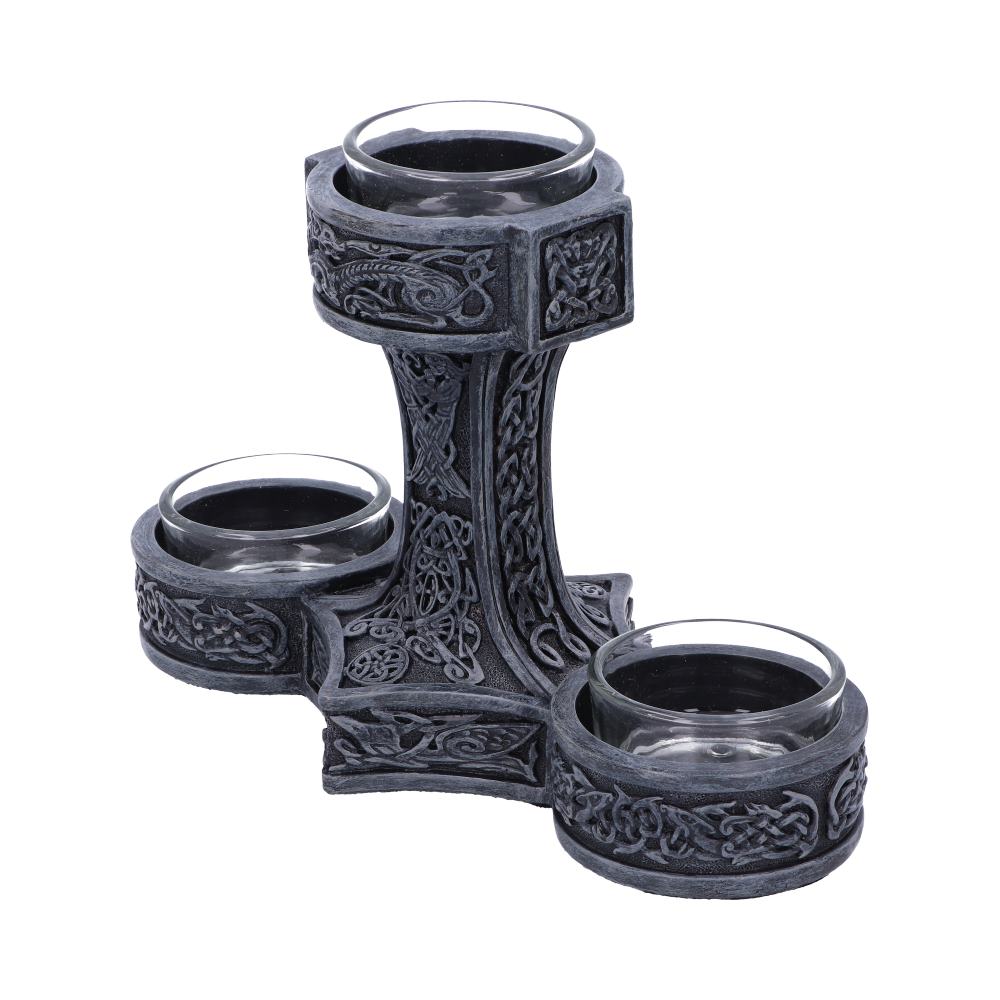 Thor's Hammer Tea Light Holder