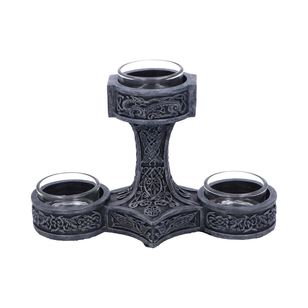 Thor's Hammer Tea Light Holder