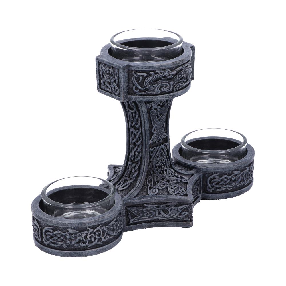 Thor's Hammer Tea Light Holder