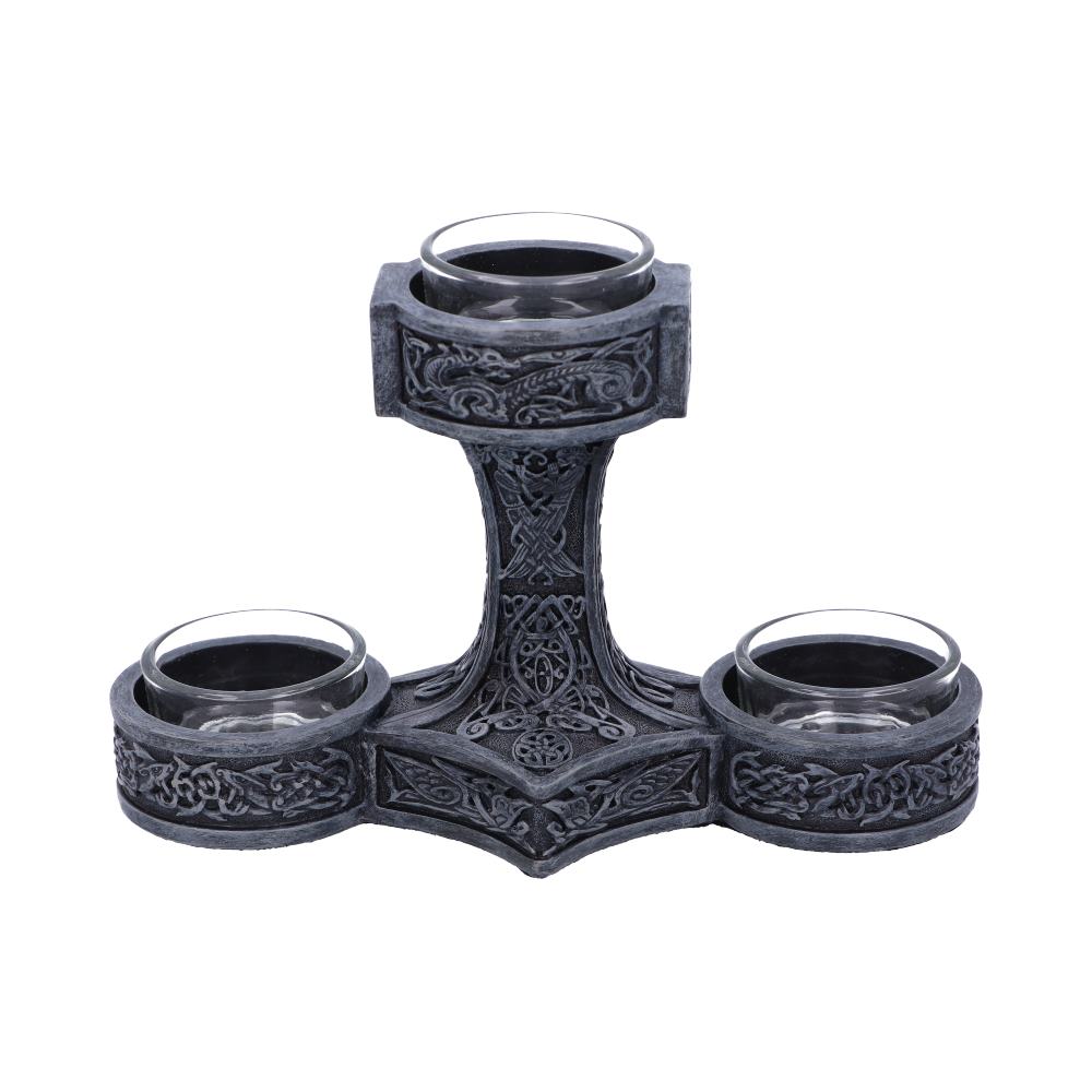 Thor's Hammer Tea Light Holder