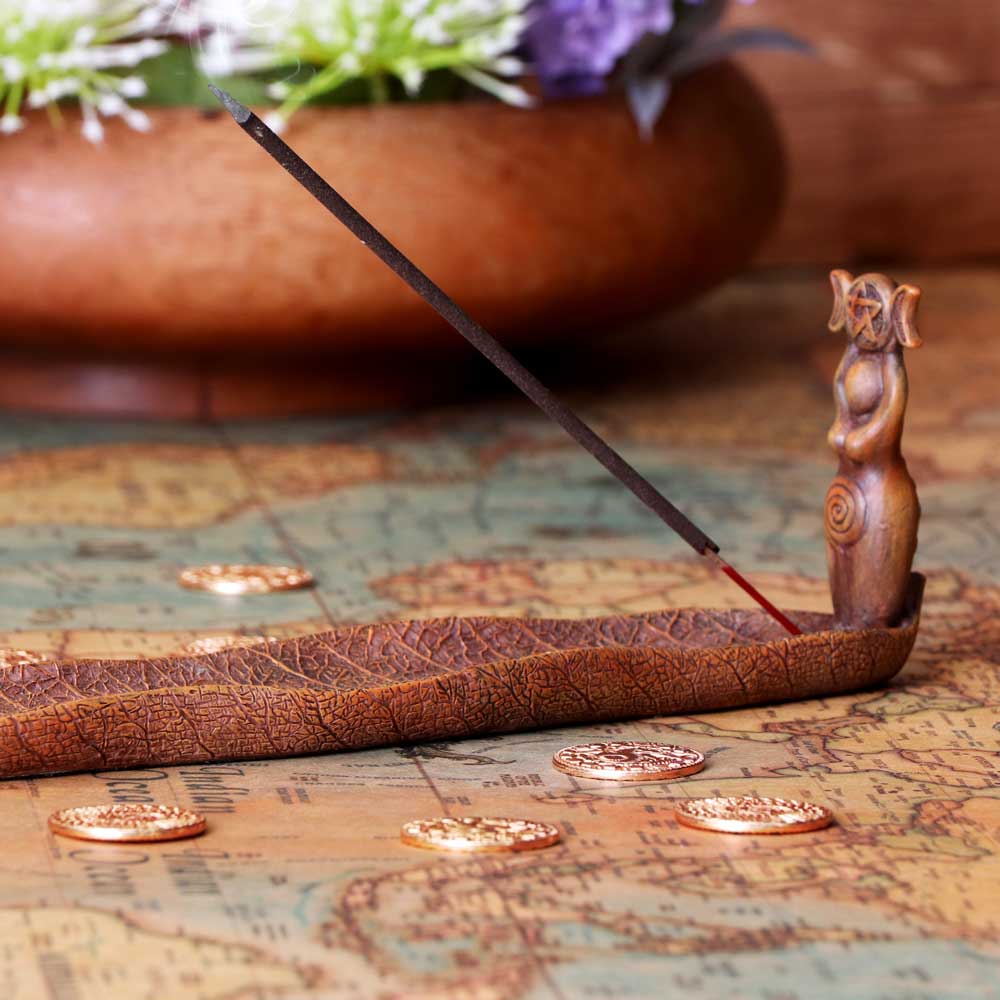 Triple Goddess Incense Holder