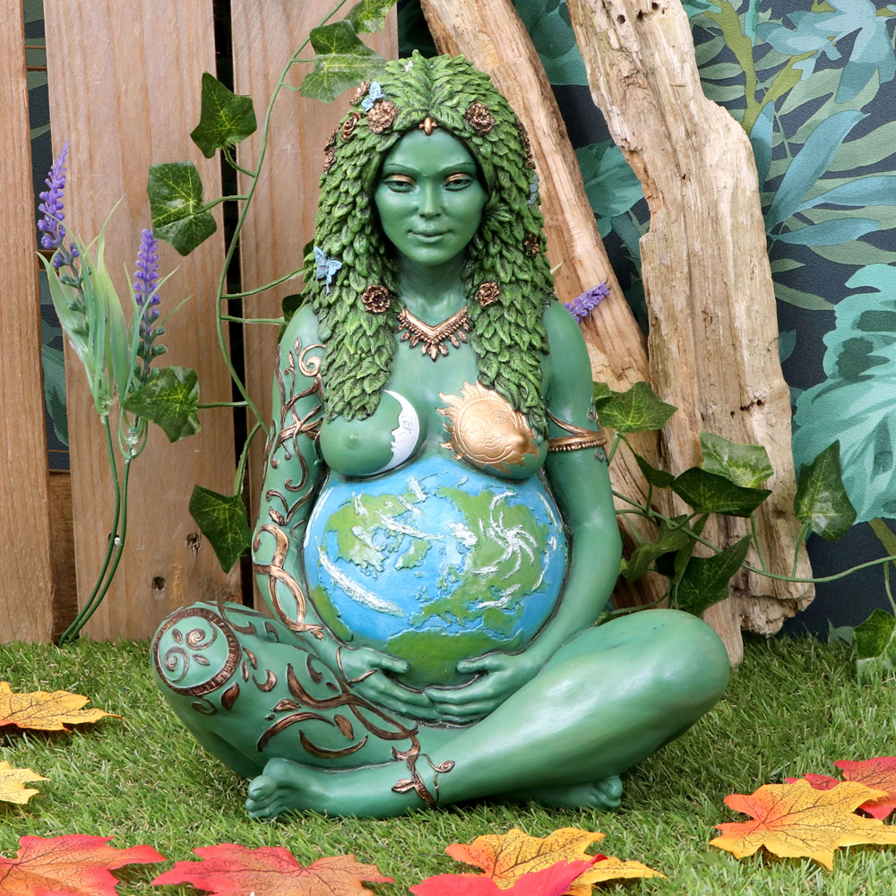 Mother Earth Art Statue (Painted,Large)