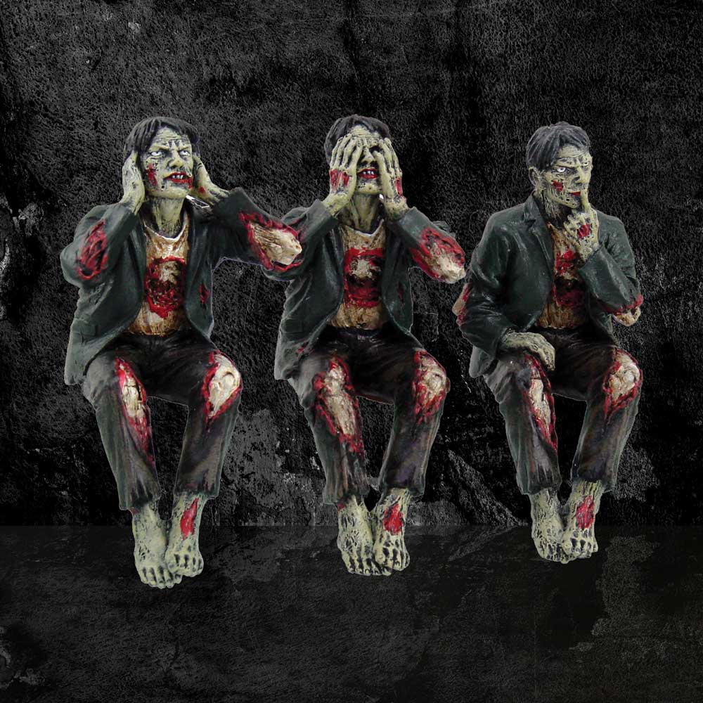 See No, Hear No Speak No Evil Zombies