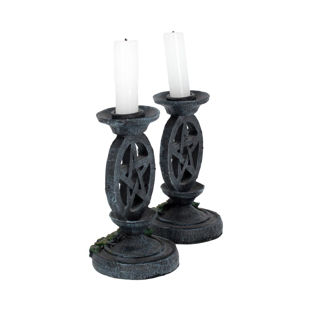 Aged Pentagram Candlesticks