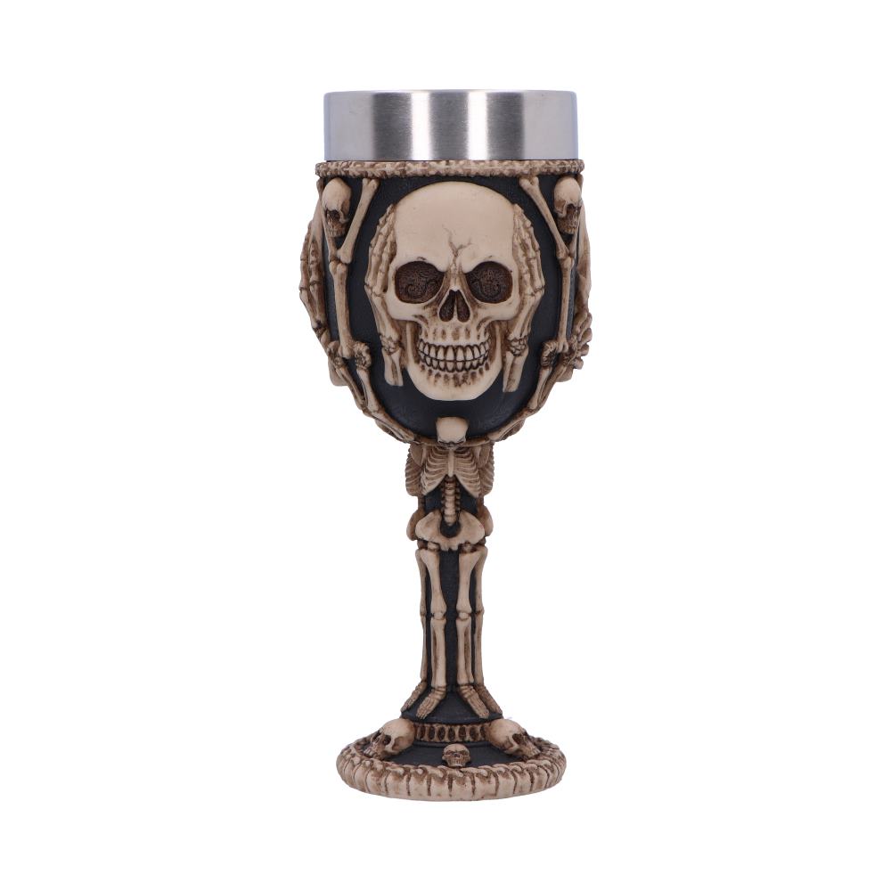 Three Wise Skeleton Goblet