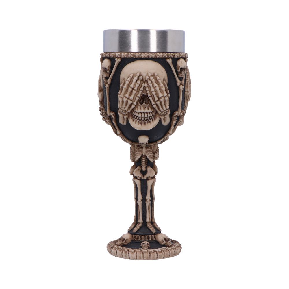 Three Wise Skeleton Goblet