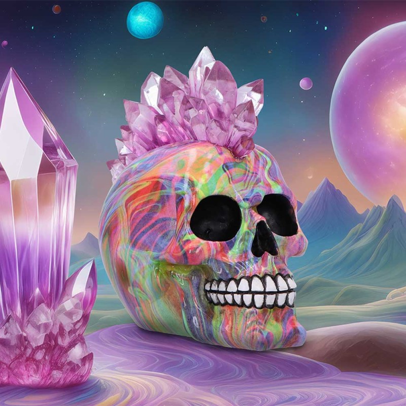 Psychedelic Crystal Skull